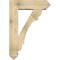 Ekena Millwork Olympic Arts and Crafts Rough Sawn Bracket w/ Offset Brace, Douglas Fir, 8"W x 28"D x 40"H BKT0806X28X40OLY03RDF - alternate 2